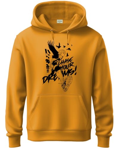 ADRO Hoodies for Men | Printed Hoodie for Men | Cotton Hoodie | Mens Hoodies | Sweatshirt for Men | Hooded Hoodie | H24-DREAM-MU
