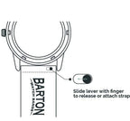 BARTON WATCH BANDS Alligator Grain - Quick Release Leather Watch Bands, Merlot & Stainless Steel, 18mm