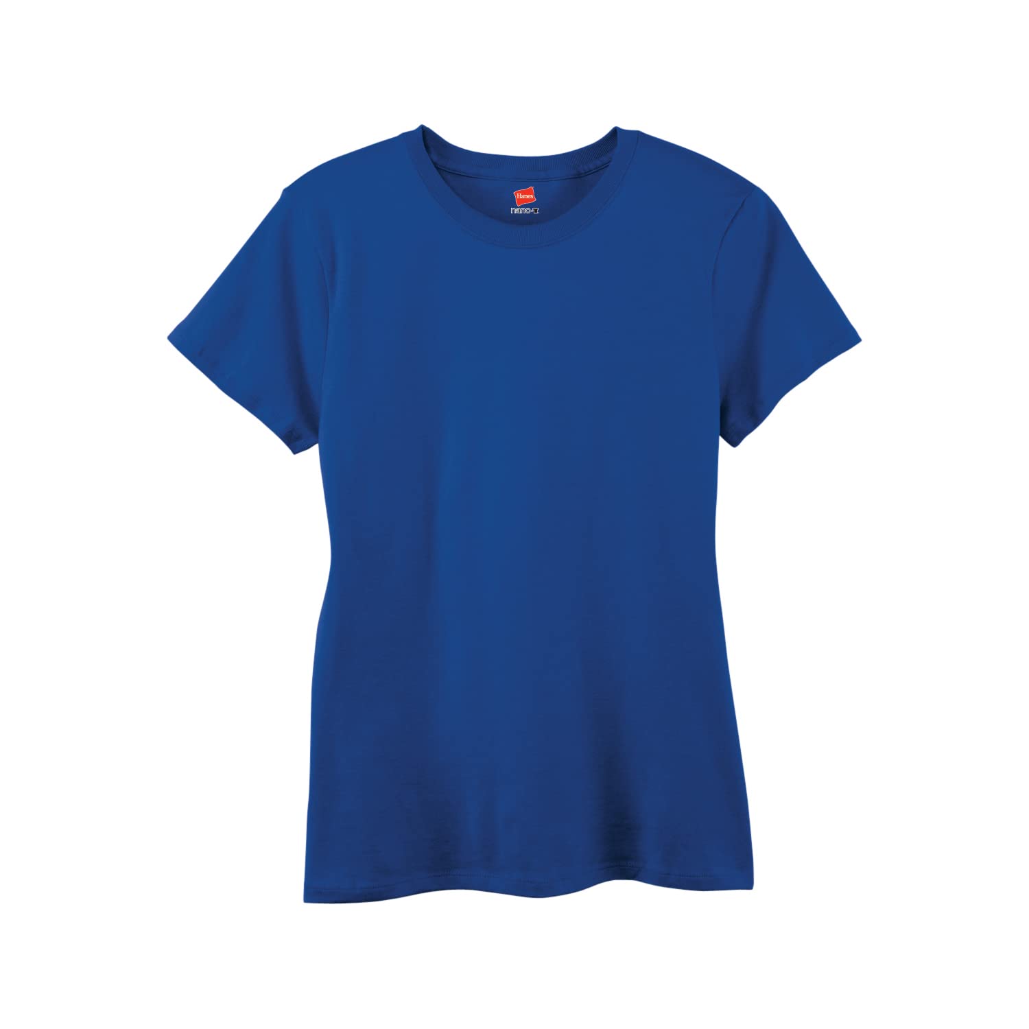 Hanes Women's Perfect-T Short Sleeve T-Shirt, Deep Royal, X-Large