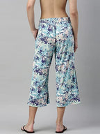 Enamor Essentials Womens Slim Fit Mid Rise Crop Length Soft & Drapey Stretch Viscose Culottes with Smart Side Slits - EA64(EA64
