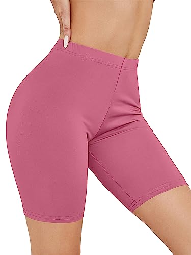 KYDA Womens Anti Bacterial Cycling Shorts, Under Skirt Biker Shorts, High Waist Stretchable Yoga Shorts & Gym Workout Skin Fit