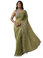 Libas Embellished Chiffon Saree For Women (92427P)