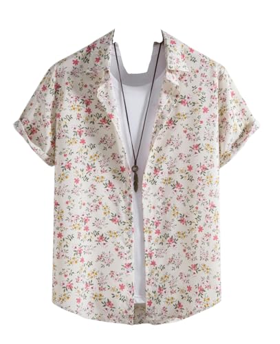DHRUVI TRENDZ Regular Fit Fancy Shirts for Men (DT-MS-6046_Off White