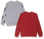 T2F Boys Cotton Printed Round Neck Sweatshirt (Pack of 2)