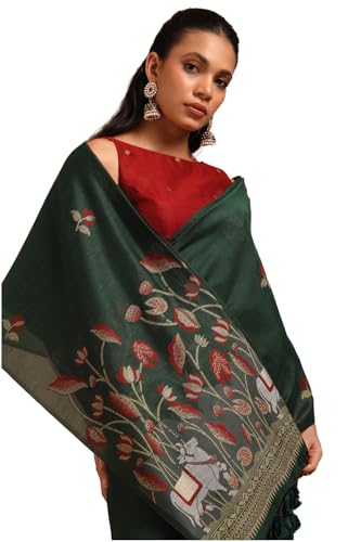 Soch Women Chanderi Pichwai Print Saree