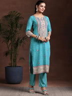 Libas WomenS Poly Crepe Kurta Set (36942