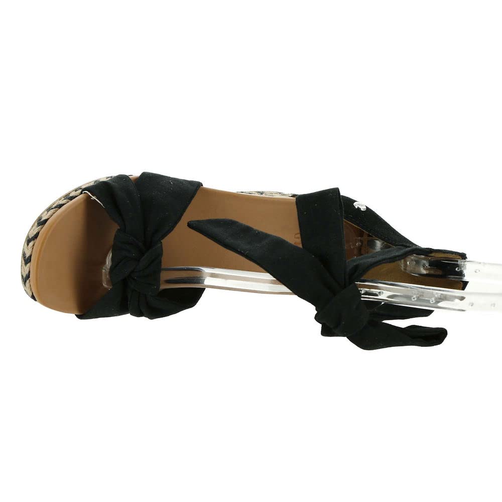 UGG Women's Yarrow Sandal, Black Canvas, 9