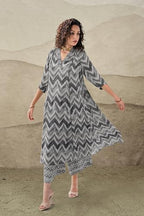 Toochki Salwar Suit Set For Women | Kurta Set For Women | Zig Zag Printed Salwar Suits | Ethnic Wear Salwar Suits | Two Piece Ku