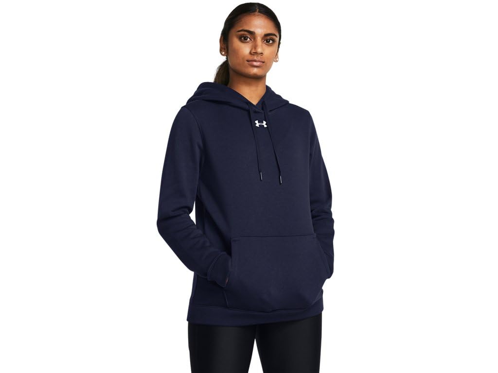Under Armour Women's Hustle Hoodie Navy | White MD