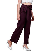 Noble Monk Women Regular Fit Casual Pant | High Waist Trouser | Wide Leg Baggy Korean Pants Trousers For Women Black