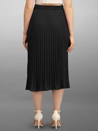 Kzully | Chic Midi Skirts Elegant Ensembles For Women & Girls Black