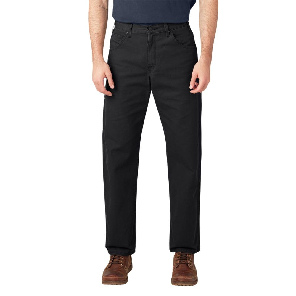 Dickies Relaxed Fit Carpenter Duck Jean Rinsed Black 42 30