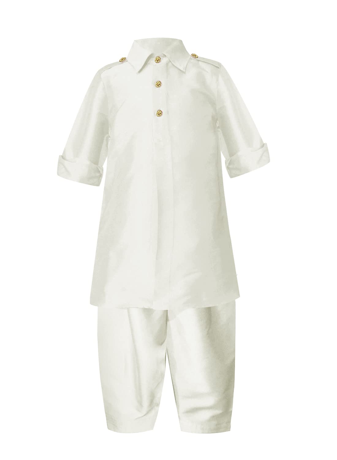 A.T.U.N. (All Things Uber Nice) Boy'S Regular Pathani Suit (Bkls Pts_Ivory 13-14 Years)
