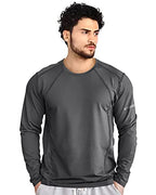 EYEBOGLER Mens Dry Fit Round Neck Full Sleeve Casual Tshirt Pack of 2