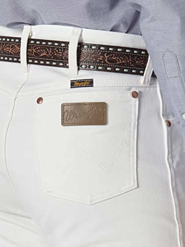 Wrangler mens 13mwz Cowboy Cut Original Fit jeans, White, 34W x 34L US