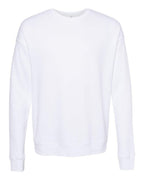 Unisex Drop Shoulder Fleece - WHITE - XS(D0102H7W99J)