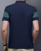 Noble Monk Mens Colorblocked Polo T-Shirt