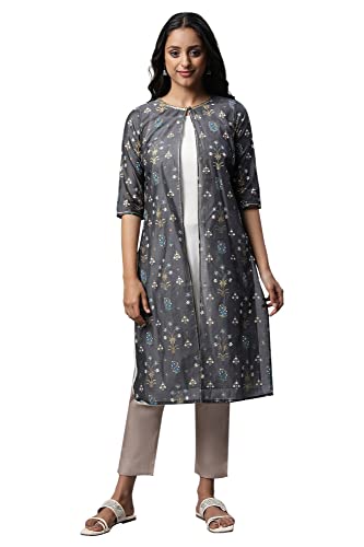 Grey Chanderi Giler & Kurta Set