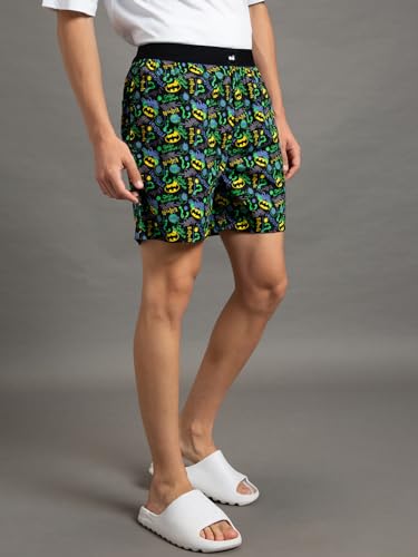 Bewakoof MenS All Over Batman Printed Poplin 100% Cotton Regular Fit Boxers
