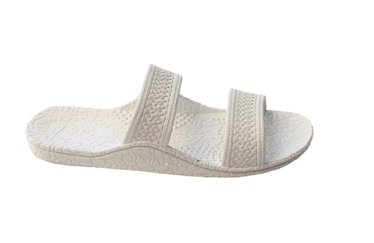 J-Slips Hawaiian Jesus Sandals in tons of Cool Colors Unisex Kids and Women - White W8