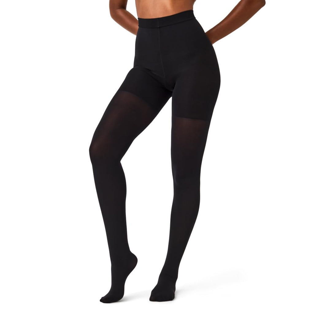 SPANX Tight-End Tights - Black Tights with Core Control - Shapewear Tights - Level 2 Shaping - Shaper Tights - Very Black - B
