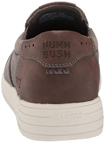 Nunn Bush mens Kore City Walk Canvas Moc Toe Slip-on Sneaker, Cement, 10.5 US