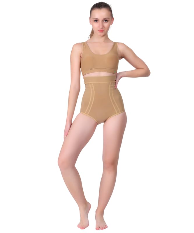 GREENZO GZ Active Duo Combo  High Waist Tummy Shaper Brief & Bracer Bust Shaper Sports Bra | Seamless Shapewear Set for Women |