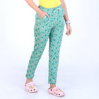 Rupa COLORS Playsure Printed Pyjama for Women Leisurewear, Floral Print Loungewear