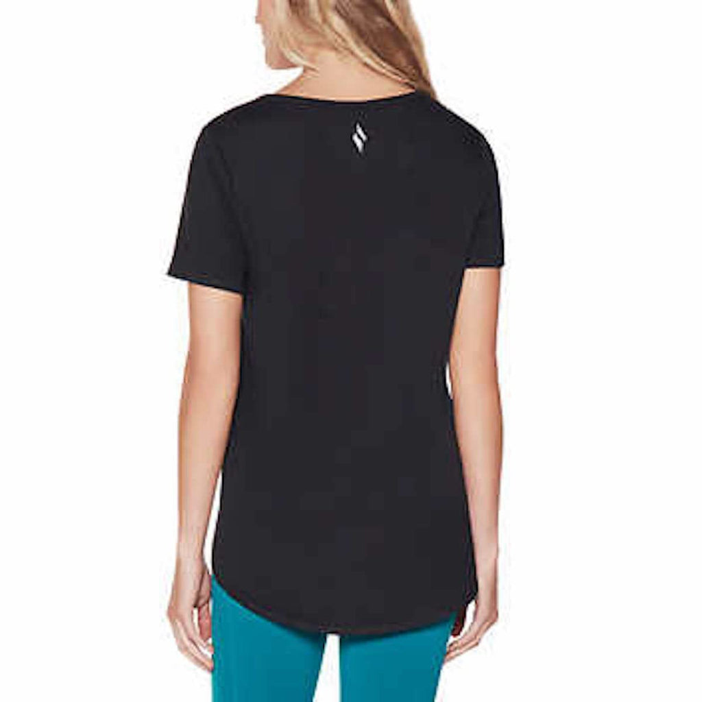 Skechers Gowalk Women's Short Sleeve Tunic Tee (as1, Alpha, l, Regular, Regular, Black, Large)