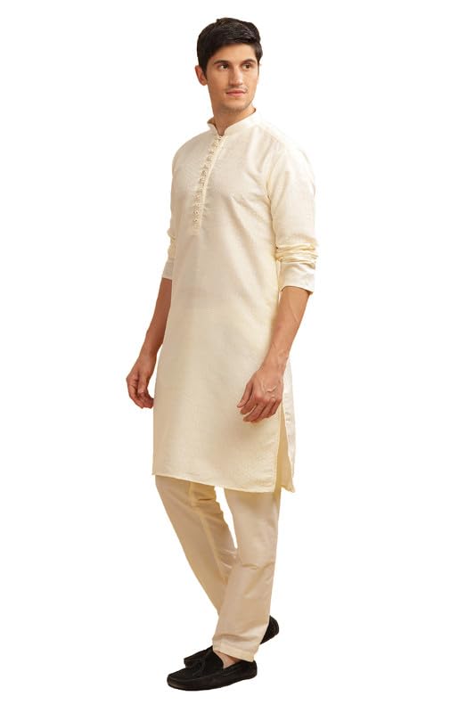 Be Active MenS Cotton Regular Kurta (My0003_Cream