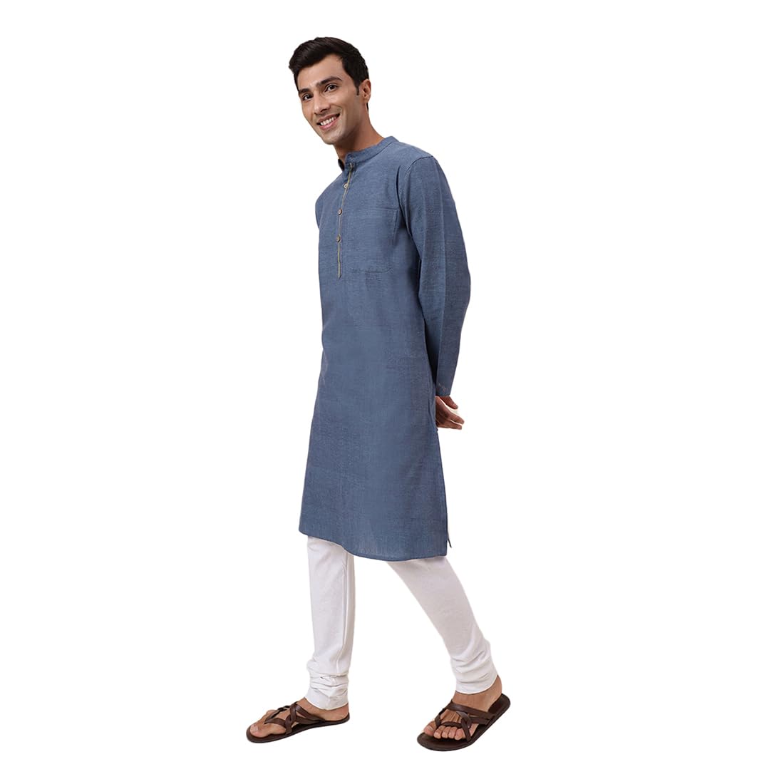 Fabindia Men'S Cotton Woven Comfort Fit Kurta