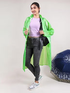 RUPA Rainsuit Women Waterproof PVC Raincoat with Hood & Carry Bag | Lightweight Rainwear for Women with Front Zip | Solid Color