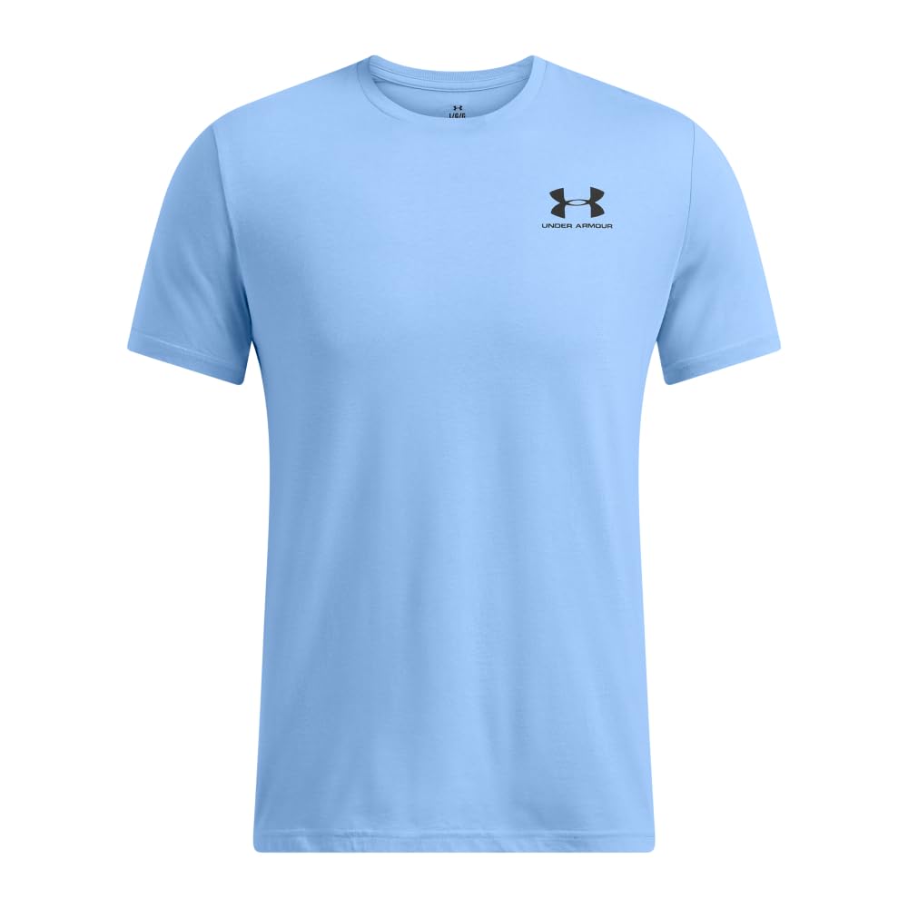 Under Armour Men's Sportstyle Left Chest Short-Sleeve T-Shirt , (469) Horizon Blue / / Black , Large