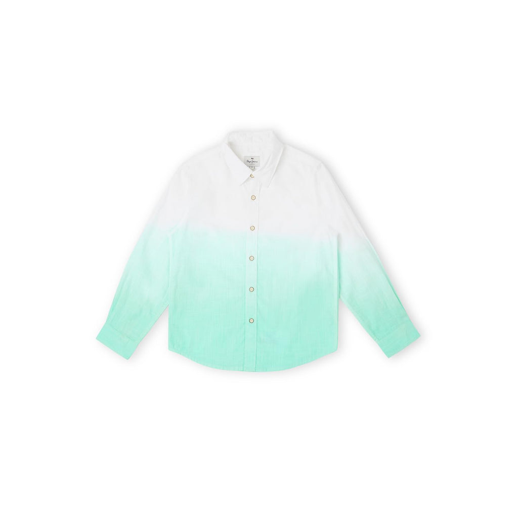 Paddy Jr Solid Dip Dyed Slub Shirt