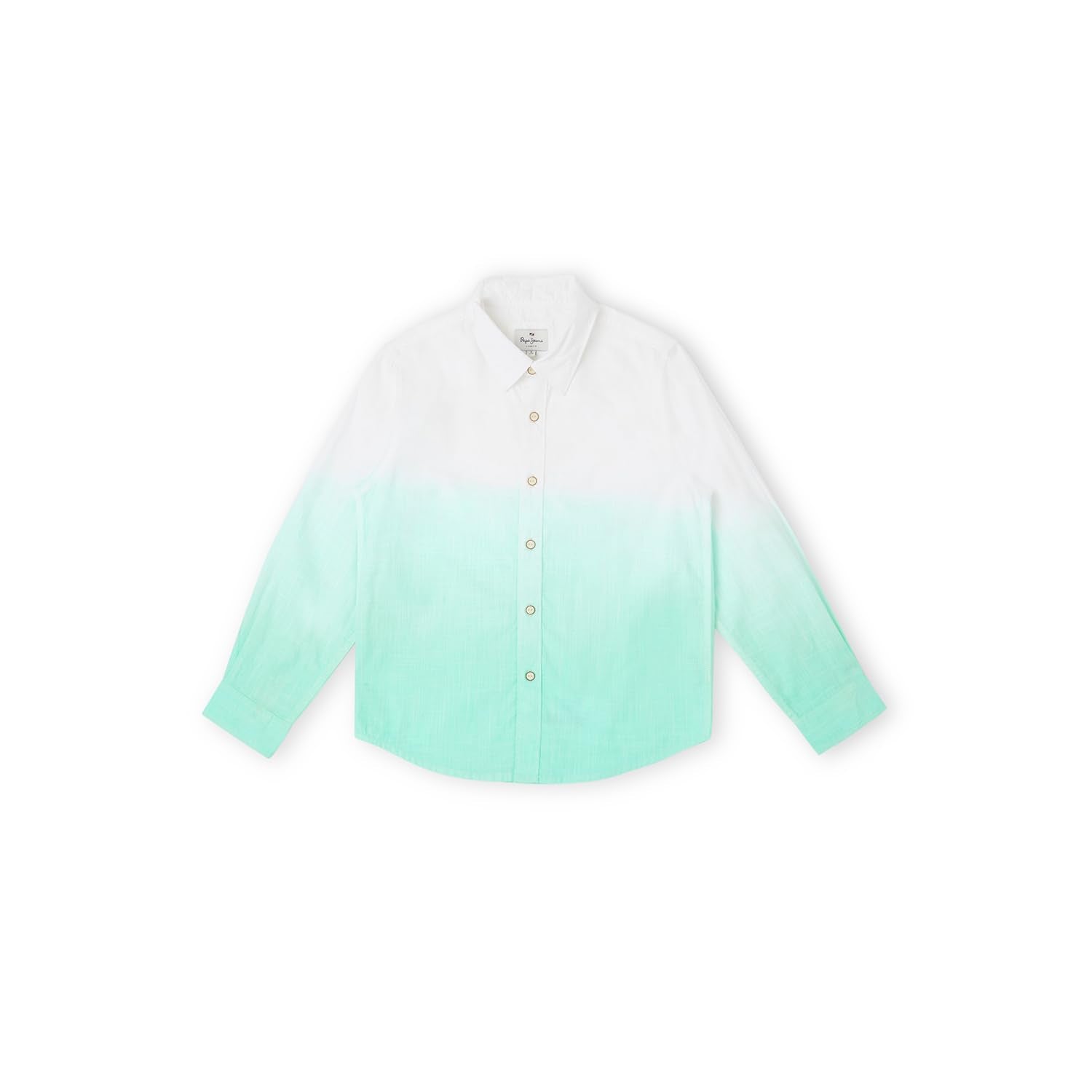 Paddy Jr Solid Dip Dyed Slub Shirt
