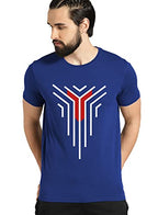 ADRO Graphic Design Mens Cotton Printed T-Shirts (R22-M-LNL-RB_Royal Blue_XL)