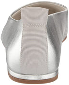 Franco Sarto Womens Vana Slip On Ballet Flat, Metallic Silver, 7
