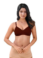 Lux Venus Full Coverage Paded Bra Maroon