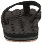Volcom Men's Recliner Sandal Flip Flop, Black Destructo-New, 9
