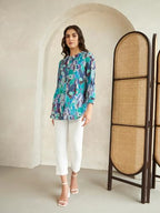 Leriya Fashion Printed Regular Fit Jeans Korean Trendi Western Tops For Women Stylish