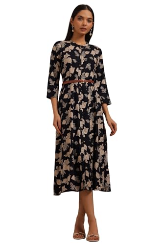 Soch Women Rayon Botanical Print Dress