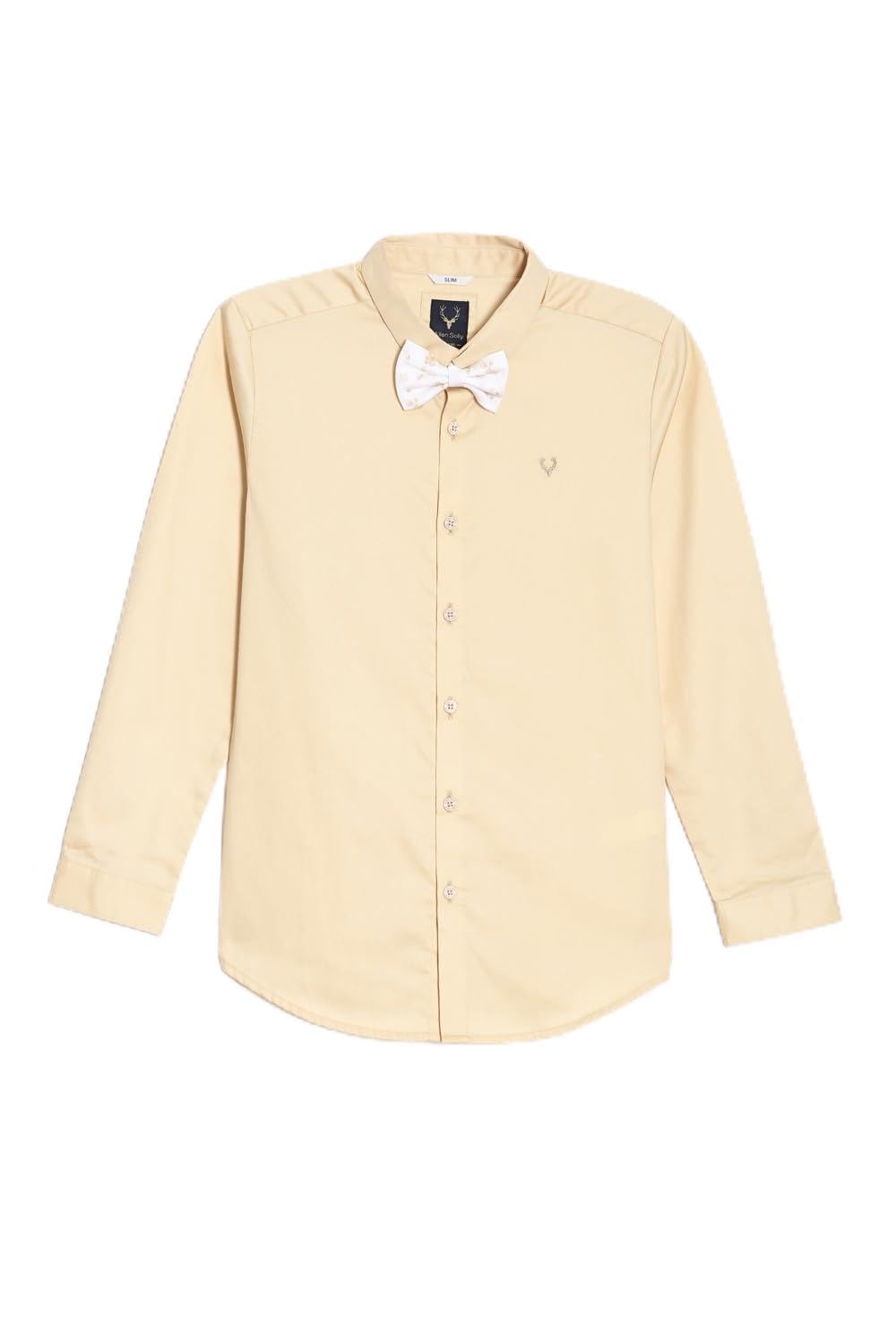 Allen Solly Boys Slim Fit Solid Casual T-Shirt