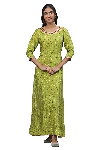 Aurelia Womens Viscose Regular Shirt (23AUA14680-507526_Light Green