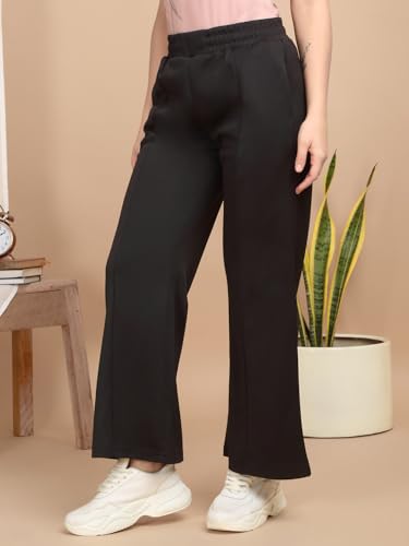 Sweet Dreams Womens Regular Track Pants (LP-3008GW Black