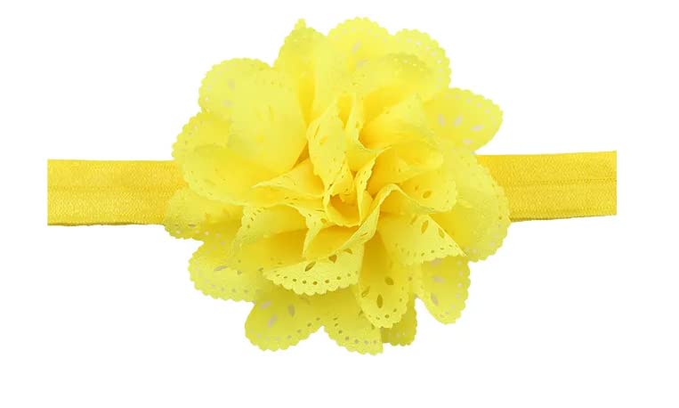 Akinoskids Soft Crochet Baby Girl Headband With Ruffled Flower Glitter Akha1170Ye 11