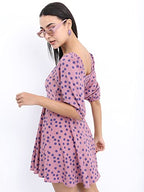 Ketch WomenS Polyester Classic Calf Length Casual Dress (Khj6000099 Pink