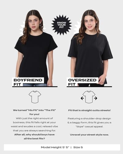 Bewakoof Air 1.0 Official Disney Merchandise Womens Graphic Printed Oversized Fit Half Sleeve Round Neck Cotton T-Shirt_589763_