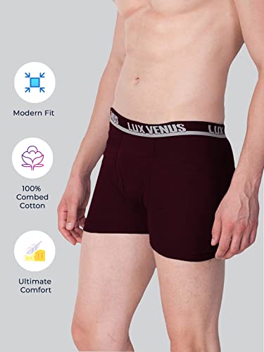 Lux Venus Pure Cotton Pocket Drawer For Men (Pack Of 8) Multicolour