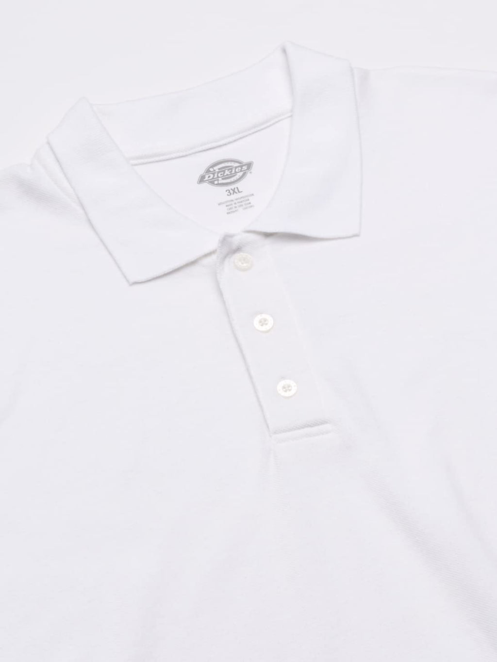 Dickies mens Short-sleeve Pique polo shirts, White, X-Large US