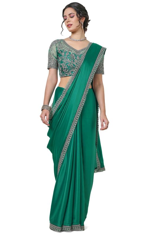 Soch Women Saree with Sequin Lace Border